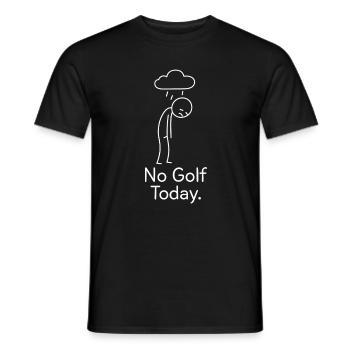 No Golf Today Golfer Gift Idea Golfer - Men's T-Shirt - black - Front - AI Model Male 178 light (178cm)