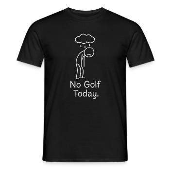 No Golf Today Golfer Gift Idea Golfer - Men's T-Shirt - black - Front - AI Model Male 178 light (178cm)