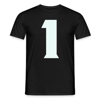1 - T-shirt homme - noir - Devant - AI Model Male 178 light (178cm)