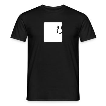 Umarmung-weiß - Männer T-Shirt - Schwarz - Vorne - AI Model Male 178 light (178cm)