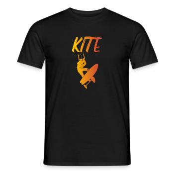 Kite - Männer T-Shirt - Schwarz - Vorne - AI Model Male 178 light (178cm)