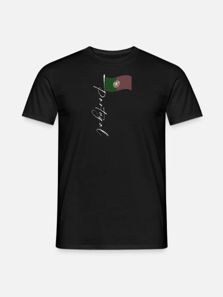 Portugal Landesfarben Herkunft Lissabon Reise - Männer T-Shirt - Schwarz