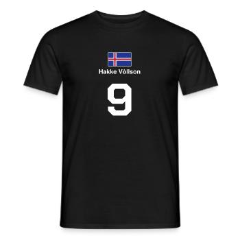 Island Beuveux maillot de football beuverie T-shirt - T-shirt homme - noir - Devant - AI Model Male 178 light (178cm)