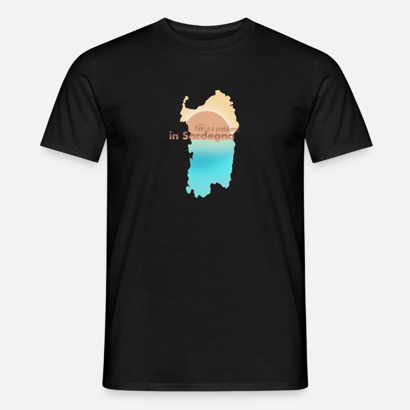 Non C’è Problema in Sardegna - Männer T-Shirt - Schwarz