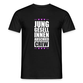 Enterrement de vie de jeune fille Crew Enterrement de vie de garçon - T-shirt homme - noir - Devant - AI Model Male 178 light (178cm)
