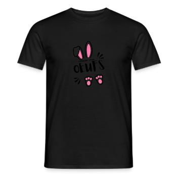 La chasse est ouverte - T-shirt homme - noir - Devant - AI Model Male 178 light (178cm)