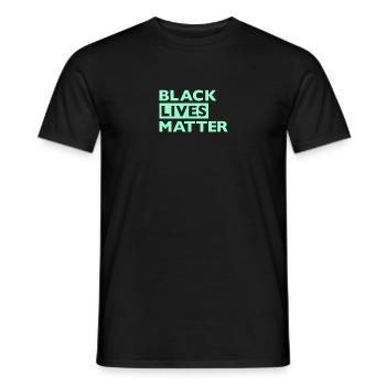 Black Lives Matter Grün - Männer T-Shirt - Schwarz - Vorne - AI Model Male 178 light (178cm)