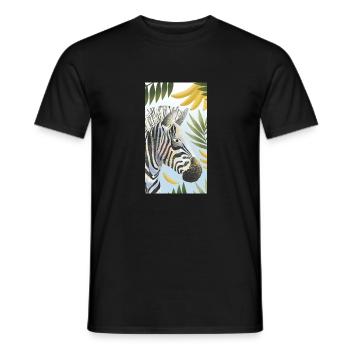 zèbre - T-shirt homme - noir - Devant - AI Model Male 178 light (178cm)