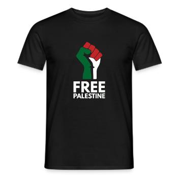 Libérer la Palestine - T-shirt homme - noir - Devant - AI Model Male 178 light (178cm)