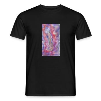 Colors Pattern - Men's T-Shirt - black - Front - AI Model Male 178 light (178cm)