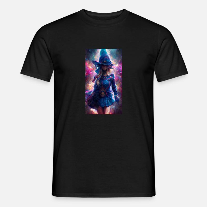 Blaue Hexe - Männer T-Shirt - Schwarz