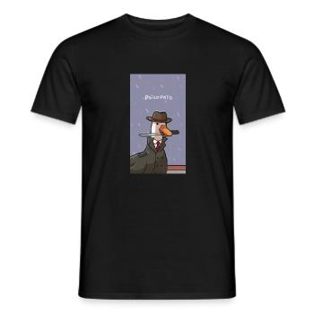 Meme Duck - Men's T-Shirt - black - Front - AI Model Male 178 light (178cm)