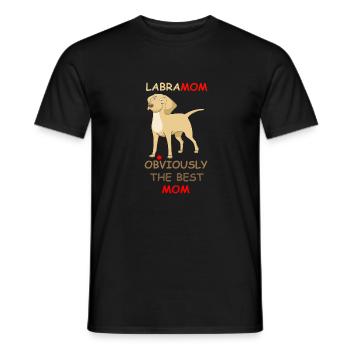 Mother's Day Gift Dog Mom Gift Idea - Men's T-Shirt - black - Front - AI Model Male 178 light (178cm)