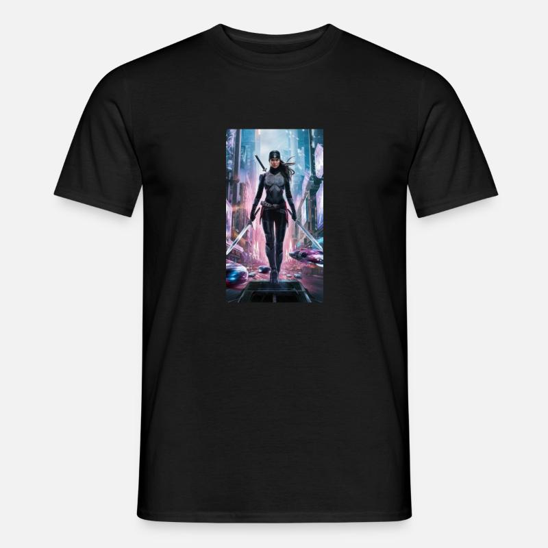 Ninja-Superhero - Männer T-Shirt - Schwarz