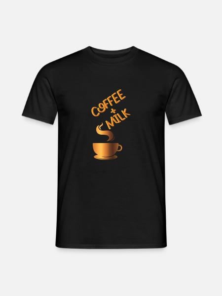 Coffee & Milk - Mænd T-shirt - sort