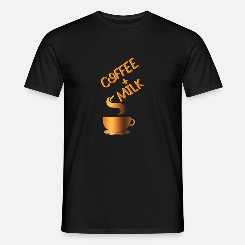 Coffee & Milk - Männer T-Shirt - Schwarz