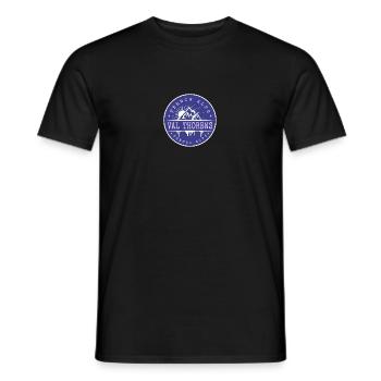 Val Thorens Vintage Alpes Françaises Ski - T-shirt homme - noir - Devant - AI Model Male 178 light (178cm)