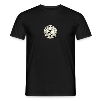 Tenerife Island Japanese Ocean Waves - Men's T-Shirt - black - Front - AI Model Male 178 light (178cm)
