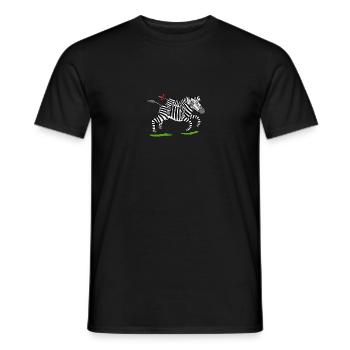 Zora und ihr Papa auf dem Weg ins Krankenhaus - Männer T-Shirt - Schwarz - Vorne - AI Model Male 178 light (178cm)