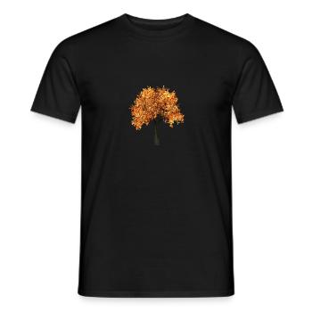 Schöner Baum mit gelben Blätter - Männer T-Shirt - Schwarz - Vorne - AI Model Male 178 light (178cm)
