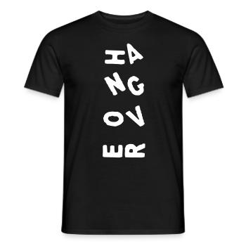 HANGOVER Schriftzug - weiß - Männer T-Shirt - Schwarz - Vorne - AI Model Male 178 light (178cm)