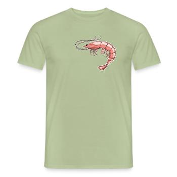 Crevette - T-shirt homme - vert sauge - Devant - AI Model Male 178 light (178cm)