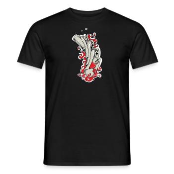4 Asse - Männer T-Shirt - Schwarz - Vorne - AI Model Male 178 light (178cm)