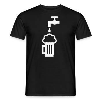 XBayrisches Original (White) - Männer T-Shirt - Schwarz - Vorne - AI Model Male 178 light (178cm)