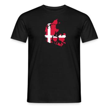 Danemark - T-shirt homme - noir - Devant - AI Model Male 178 light (178cm)