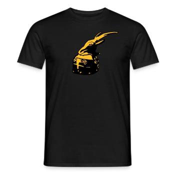 Albanian helmet from Skanderbeg Tirana Albania - Men's T-Shirt - black - Front - AI Model Male 178 light (178cm)