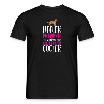 Australian Cattle Dog Red Blue Heeler - Men's T-Shirt - black - Front - AI Model Male 178 light (178cm)