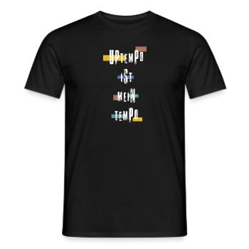 Techno Uptempo Rave Tekk Musik Feiern - Männer T-Shirt - Schwarz - Vorne - AI Model Male 178 light (178cm)