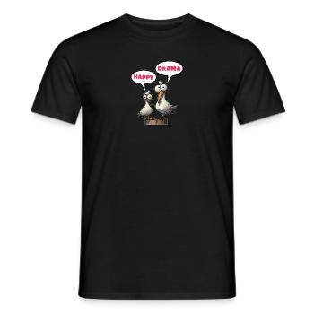 The Bäädden Seagulls - drama Seagull - Men's T-Shirt - black - Front - AI Model Male 178 light (178cm)