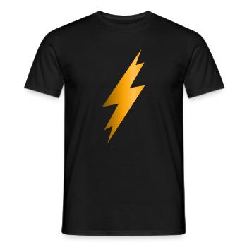 Lightning Bolt - Men's T-Shirt - black - Front - AI Model Male 178 light (178cm)