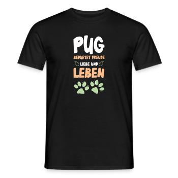 Carlin Joie de vivre design - T-shirt homme - noir - Devant - AI Model Male 178 light (178cm)