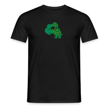 cuddle baby child little boy mom dad family small - Men's T-Shirt - black - Front - AI Model Male 178 light (178cm)