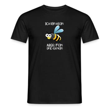 Ich bin klein, aber fein und gemein - Männer T-Shirt - Schwarz - Vorne - AI Model Male 178 light (178cm)