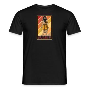 Geschichte Iran Osten Lehrer Sumer Antike - Männer T-Shirt - Schwarz - Vorne - AI Model Male 178 light (178cm)