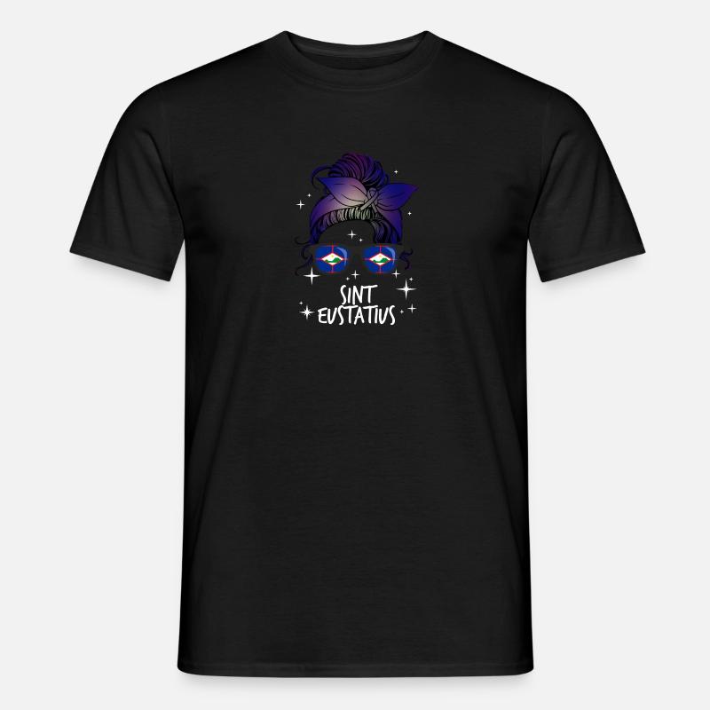 Sint Eustatius - Männer T-Shirt - Schwarz