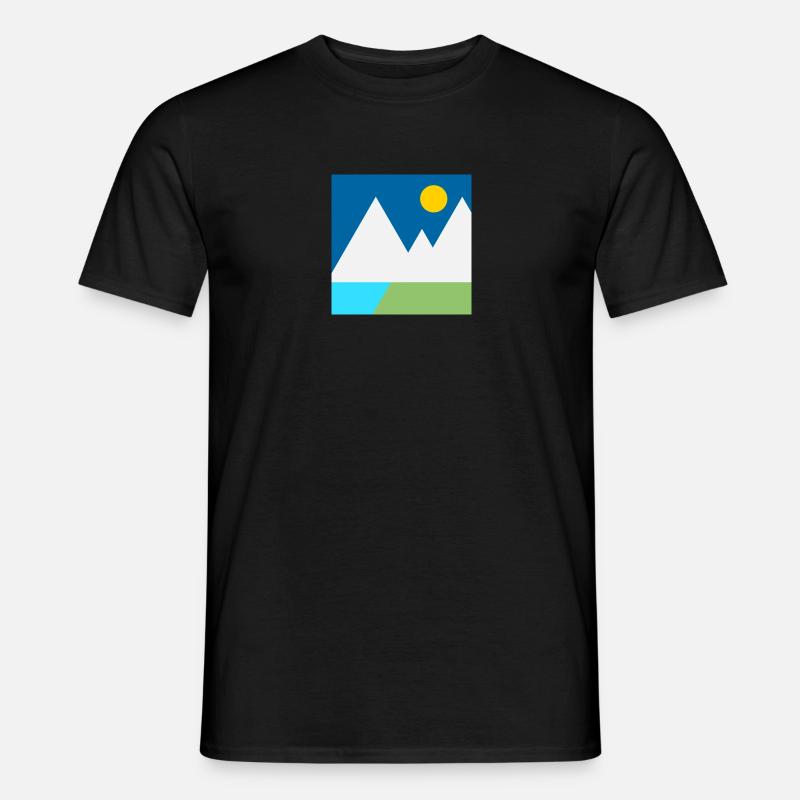 Bergkette - Männer T-Shirt - Schwarz