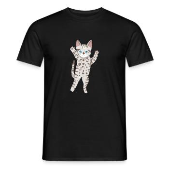 Grey Bengal - Men's T-Shirt - black - Front - AI Model Male 178 light (178cm)