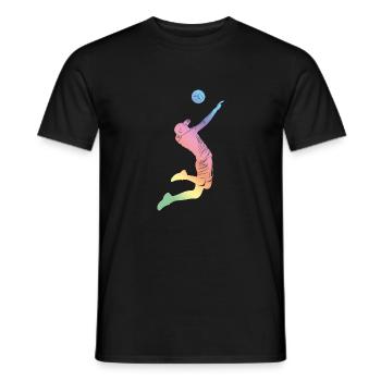 Handball Sport Silhouette - T-shirt homme - noir - Devant - AI Model Male 178 light (178cm)