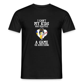 Mutter Volleyball Baseball Mutter Volleyball Gesch - Männer T-Shirt - Schwarz - Vorne - AI Model Male 178 light (178cm)