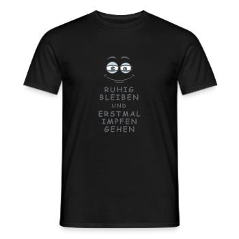 Impfen gehen - Männer T-Shirt - Schwarz - Vorne - AI Model Male 178 light (178cm)