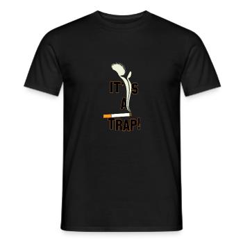 Piège à mouches de Vénus - T-shirt homme - noir - Devant - AI Model Male 178 light (178cm)