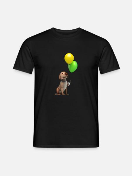 Labrador, propriétaire du chiot Labrador Retriever - T-shirt homme - noir
