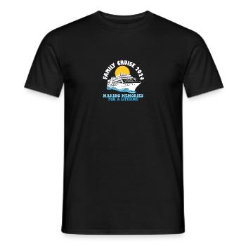 Family Cruise 2024 Voyage Cruising Tour Matching - Men's T-Shirt - black - Front - AI Model Male 178 light (178cm)