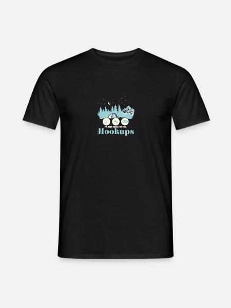 Motorhome I'm Just Here For the Hookups RV - Men's T-Shirt - black