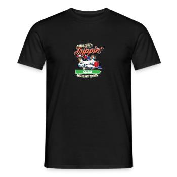 Straight Trippin' To Cuba With My Tribe Family - Men's T-Shirt - black - Front - AI Model Male 178 light (178cm)