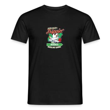 Straight Trippin' To Nigeria With My Tribe Family - Men's T-Shirt - black - Front - AI Model Male 178 light (178cm)